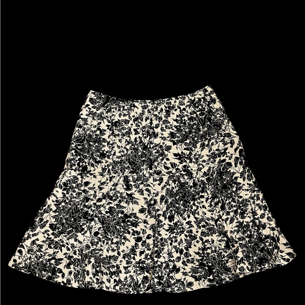Nygard Floral Black and White Women's Skirt